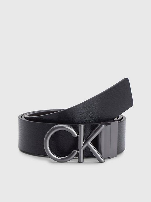 Calvin Klein USA Reversible Leather Mens Belt Black 0953641-KG